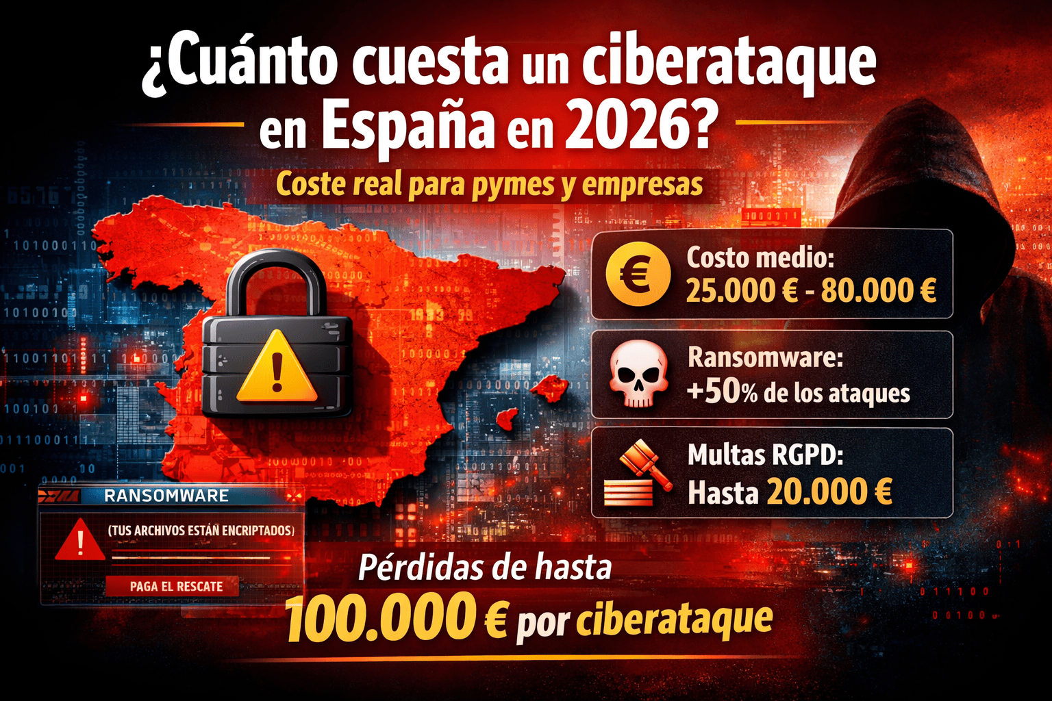 Cuánto cuesta un ciberataque en España – Impacto económico 2026