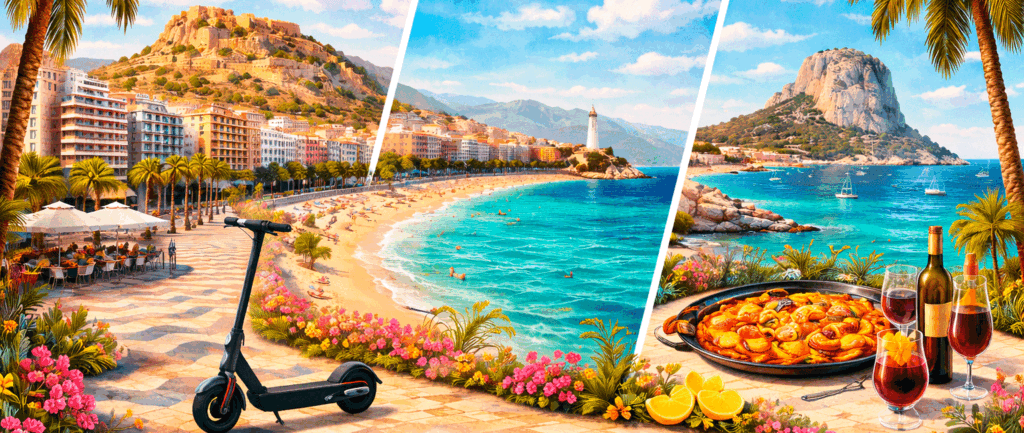 Seguros de patinete eléctrico en la provincia de Alicante