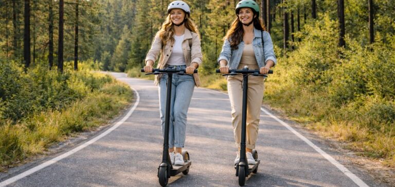 Seguro de patinete Helvetia 2026 en entorno natural