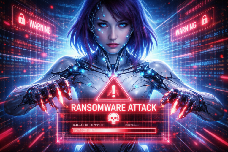 ataque ransomware empresas hacker lanzando ciberataque informático